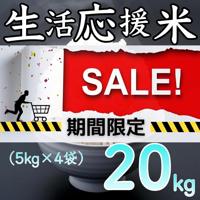 生活応援米 20kg コスパ米 大粒入り お米 おすすめ 激安 美味しい 安い