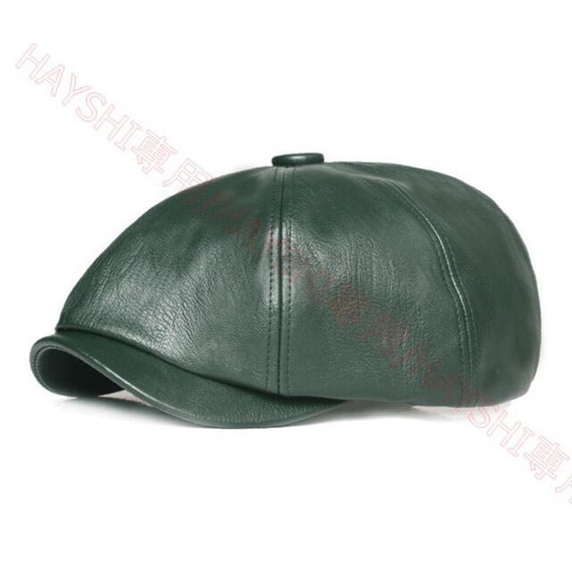 ハンチング帽 　レザー帽子　 ハンチング 　ベレー帽　即日発送　送料無料 帽子 メンズの帽子(ハンチング/ベレー帽)の商品写真