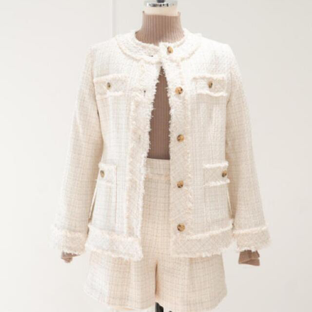 Cotton-blendBleltedtweedJacketのサムネイル