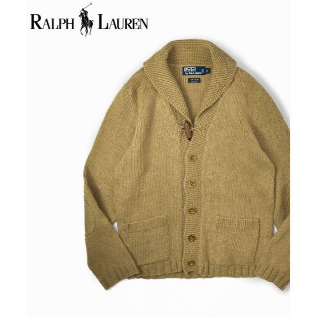 POLO RALPH LAUREN(ポロラルフローレン)の90s ポロ バイ ラルフローレン リネン混 ニットカーディガン メンズのトップス(カーディガン)の商品写真