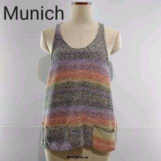 Munich ミューニック　コットンニットタンクトップ(タンクトップ)