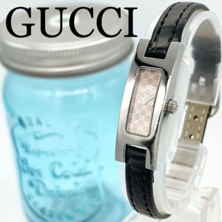 グッチ(Gucci)の187 GUCCI グッチ時計　レディース腕時計　ピンク　細め　小ぶり(腕時計)