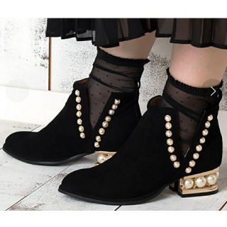 ジェフリーキャンベル(JEFFREY CAMPBELL)のJeffrey Campbell  パールヒールショートブーツ(ブーツ)