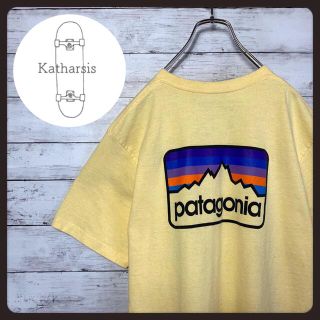 パタゴニア(patagonia)の【希少カラー】パタゴニア　ワンポイント　バックプリント　イエロー　Tシャツ(Tシャツ/カットソー(半袖/袖なし))