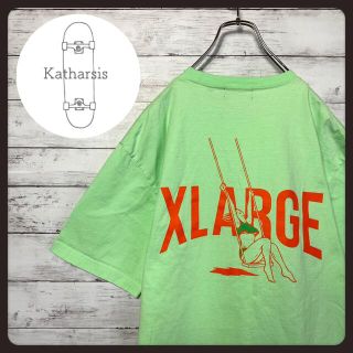 エクストララージ(XLARGE)の【アースカラー】エクストララージ　バックプリント　ミントグリーン　Tシャツ(Tシャツ/カットソー(半袖/袖なし))