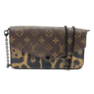 ルイヴィトン(LOUIS VUITTON)のルイヴィトン LOUIS VUITTON フュリーチェ M62002 レオパード モノグラム 2WAY チェーンウォレット ショルダーバッグ モノグラムキャンバス ブラウン(ショルダーバッグ)