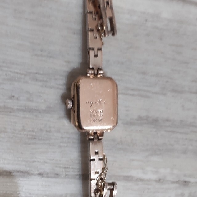 agete(アガット)のアガット agete 腕時計 スクエア ジュエリーウォッチ ダイヤ入り レディースのファッション小物(腕時計)の商品写真
