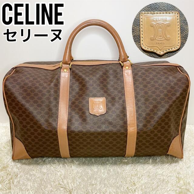 celine - CELINE セリーヌ ボストンバッグ マカダム柄 旅行バッグ 大