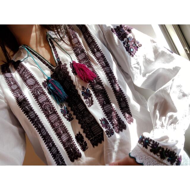 NEW定番 mina perhonen - ルーマニア刺繍 ビンテージ vintage ブラウス ハンドメイド 東欧の通販 by ほうが's shop|ミナペルホネンならラクマ 新品最新品