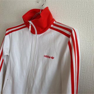 adidas - 希少 銀 国旗タグ old adidas 80's トラックジャケット 赤白 ...