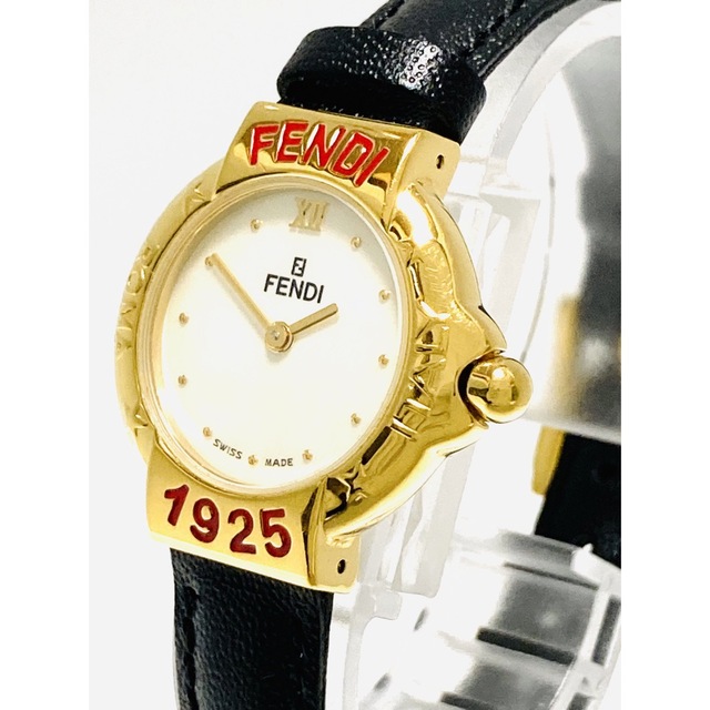 極美品! FENDI フェンディ 電池&ベルト新品交換済み レディース腕時計