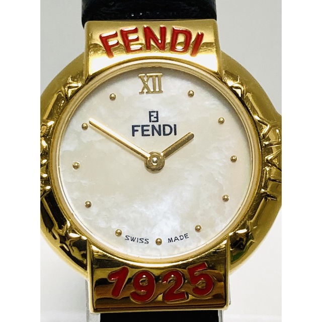 極美品! FENDI フェンディ 電池&ベルト新品交換済み レディース腕時計