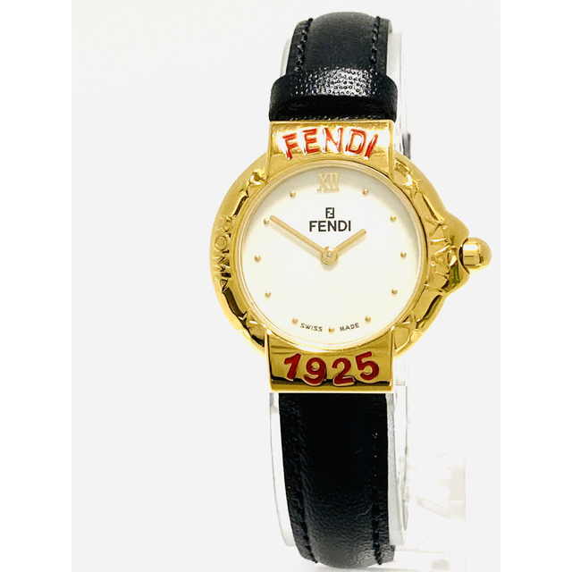 腕時計 極美品! FENDI フェンディ 電池&ベルト新品交換済み