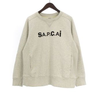 アーペーセー(A.P.C)のアーペーセー サカイ スウェット トレーナー 長袖 ロゴ プリント 灰 S(その他)