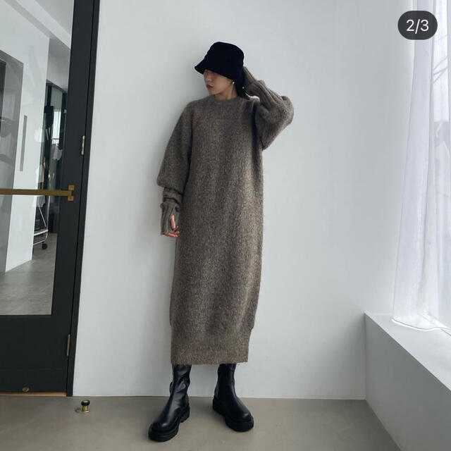 CLANE(クラネ)の【Aya様専用】new finger hole long knit OP レディースのワンピース(ロングワンピース/マキシワンピース)の商品写真