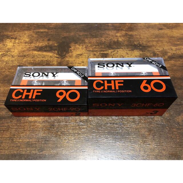 SONY カセットテープ CHF60・90 5本まとめ新品・未開封品　昭和レトロ