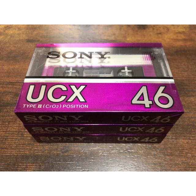 SONY カセットテープ UCX46 3本まとめ 新品・未開封品　昭和レトロ