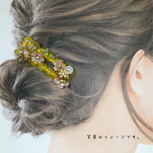 レジン　桜-Sakura- ヘアクリップ ハンドメイドのアクセサリー(ヘアアクセサリー)の商品写真