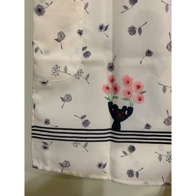 くまのがっこう - くまのがっこう 保育士エプロン モノトーン