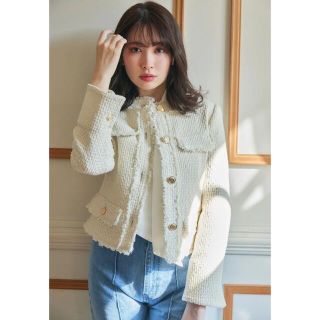 専用新品未使用タグ付き　herlipto　Spring Tweed Jacket