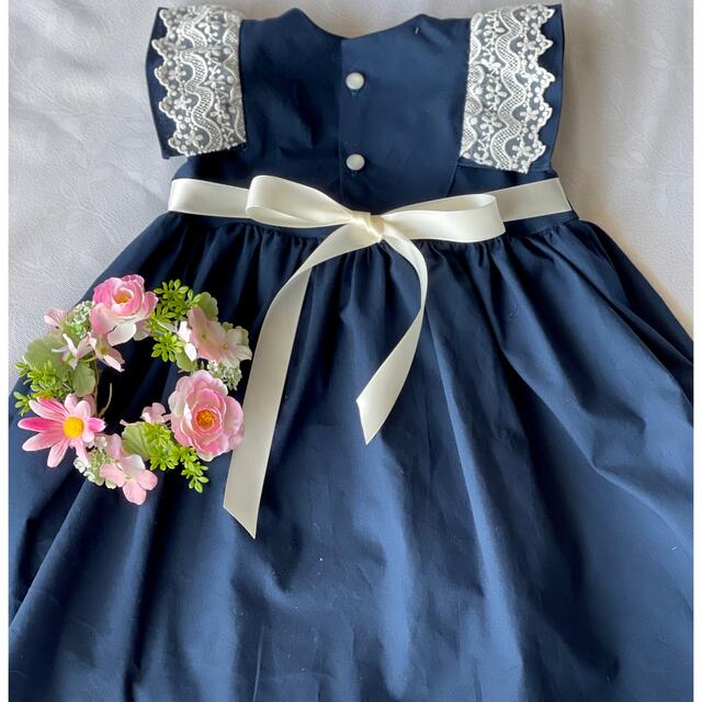 リボンワンピース キッズ/ベビー/マタニティのキッズ服女の子用(90cm~)(ワンピース)の商品写真