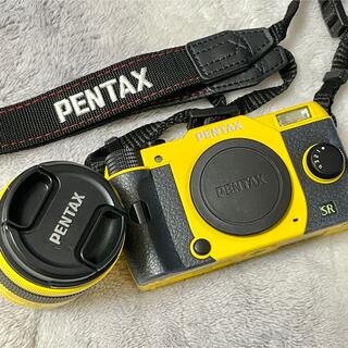 正規品 PENTAX 一眼レフ イエロー ダブルレンズキット Q7 ペンタックス デジタルカメラ
