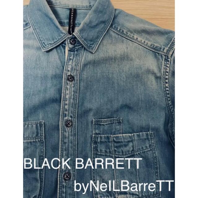 BLACKBARRETT by NEIL BARRETT(ブラックバレットバイニールバレット)のニールバレット　デニムシャツ メンズのトップス(シャツ)の商品写真