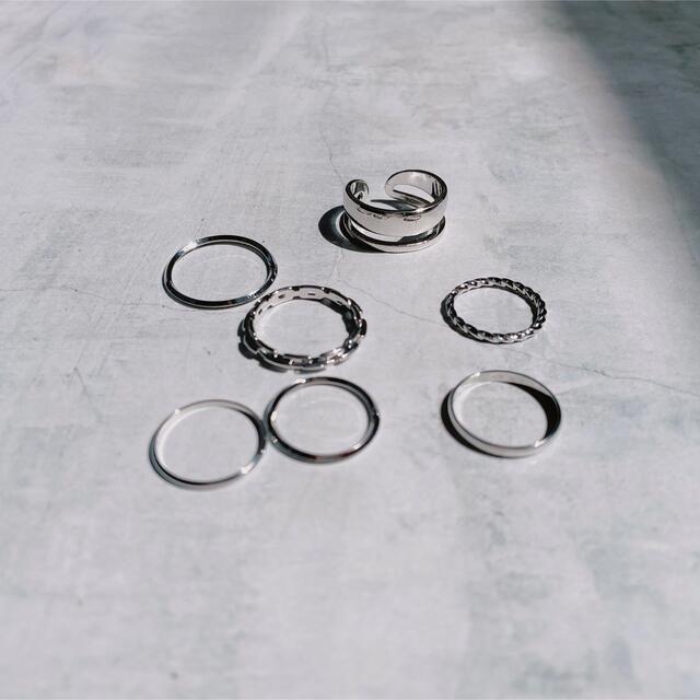 BEAMS(ビームス)のシルバーリング７点セット レディースのアクセサリー(リング(指輪))の商品写真