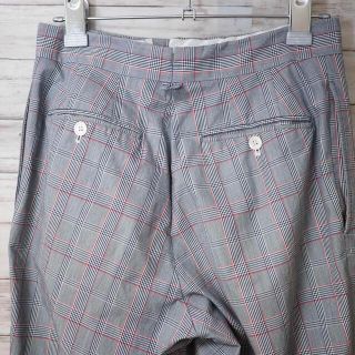 BLACK FLEECE - BLACK FLEECE グレンチェック コットンスラックスの