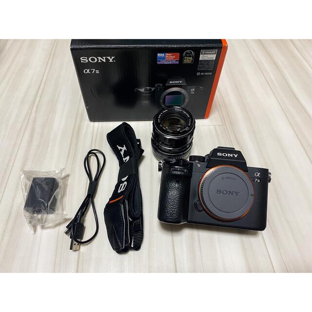 SONY(ソニー)のsony α 7ⅲ オールドレンズ付き スマホ/家電/カメラのカメラ(ミラーレス一眼)の商品写真