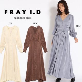 フレイアイディー(FRAY I.D)のFRAY I.D サテンタックワンピース(ロングワンピース/マキシワンピース)