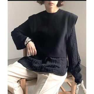 アメリヴィンテージ(Ameri VINTAGE)のAmeri  新品★ LAYERED OVER SHOULDER KNIT★(ニット/セーター)