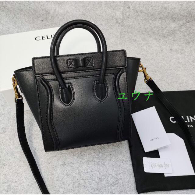 CEFINE(セフィーヌ)のCELINE  セリーヌ   ラゲージ ナノ / スムースカーフスキン レディースのバッグ(ショルダーバッグ)の商品写真