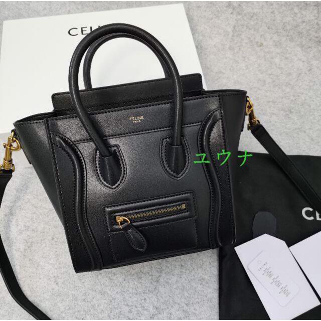 CEFINE(セフィーヌ)のCELINE  セリーヌ   ラゲージ ナノ / スムースカーフスキン レディースのバッグ(ショルダーバッグ)の商品写真