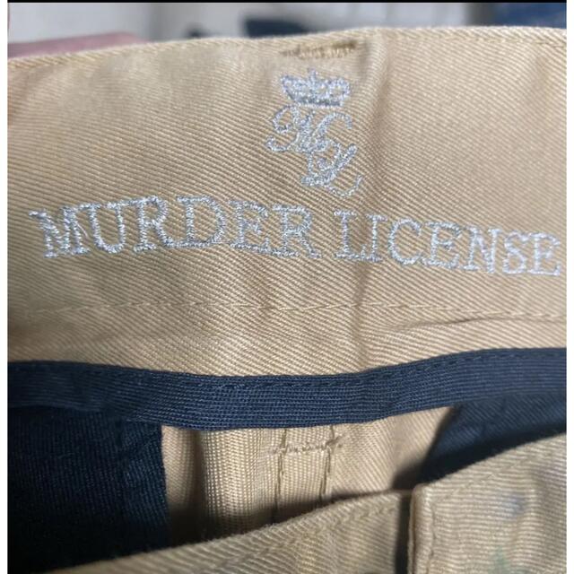 Murder License(マーダーライセンス)のMURDER LICENCE  チノパン　加工 メンズのパンツ(チノパン)の商品写真