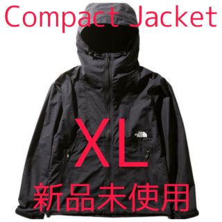 ザノースフェイス(THE NORTH FACE)の【新品未使用】ノースフェイス コンパクトジャケット ブラック　XL(ナイロンジャケット)