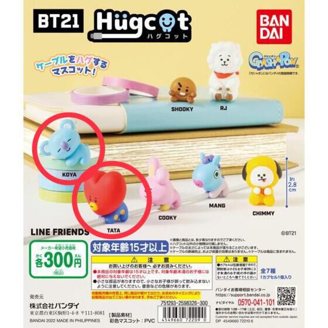 BT21(ビーティーイシビル)のハグコット BT21  TATA KOYA 2個セット エンタメ/ホビーのおもちゃ/ぬいぐるみ(キャラクターグッズ)の商品写真