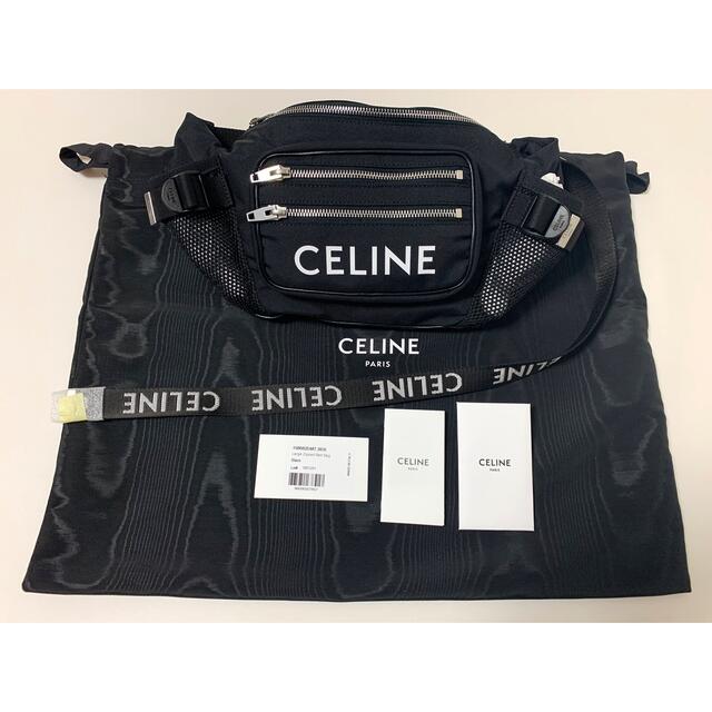 新品《 CELINE セリーヌ 》Large Zipped Belt Bag