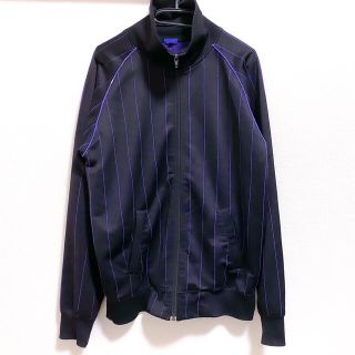 ビームス(BEAMS)のBEAMS stripe purple track jacket ハイネック(ブルゾン)