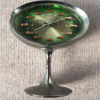 シチズン(CITIZEN)のCITIZEN ビンテージ 手巻き ビンテージ アラーム置き時計 オーバル(置時計)