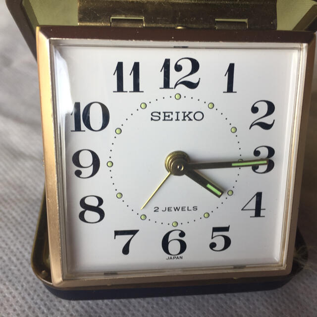 SEIKO(セイコー)のSEIKO セイコー 手巻きトラベルアラーム時計 濃紺 インテリア/住まい/日用品のインテリア小物(置時計)の商品写真