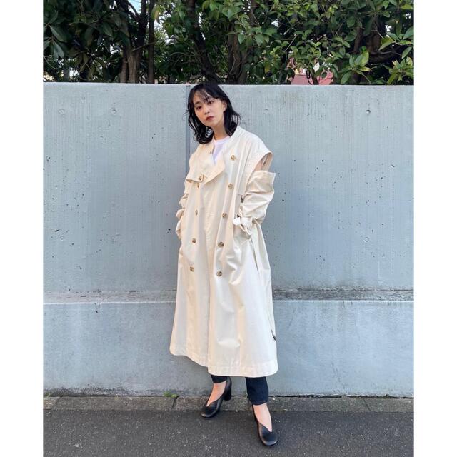 新品クラネ2WAY SQUARE SLEEVE TRENCH COAT 春早割 www.esn-spain.org