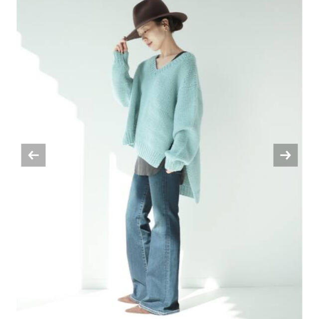 Plage - Plage HANDカラーニット サックスブルーの通販 by ちはな's ...