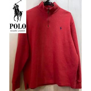 ポロラルフローレン(POLO RALPH LAUREN)のポロラルフローレン 刺繍 ワンポイントロゴ ハーフジップ スウェット トレーナー(ニット/セーター)