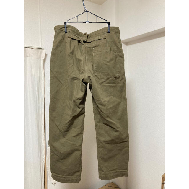 comoli 21ss コットンシルクオーバーパンツ