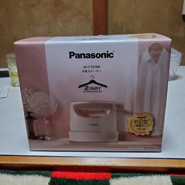 Panasonic 衣類スチーマー NI-CFS760-C