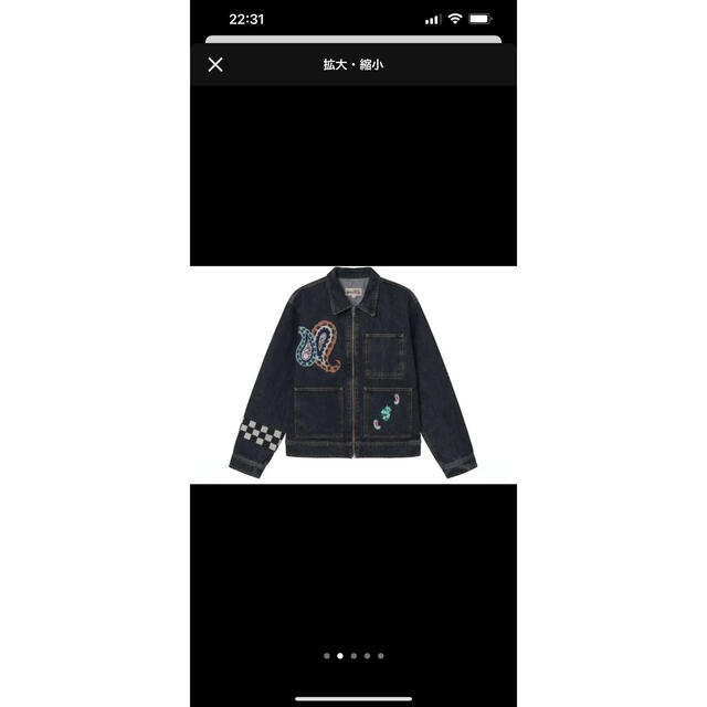 STUSSY - stussy×NOMA DENIM ZIP WORK jacket Lの通販 by SOO's shop