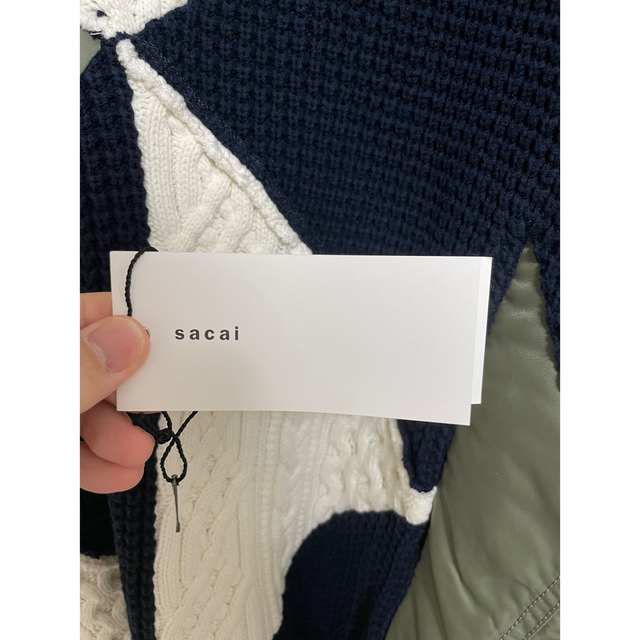 sacai21ss パッチワークニット　size3 5