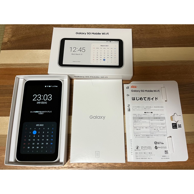 【美品】Galaxy 5G Mobile Wi-Fi SCR01SWU