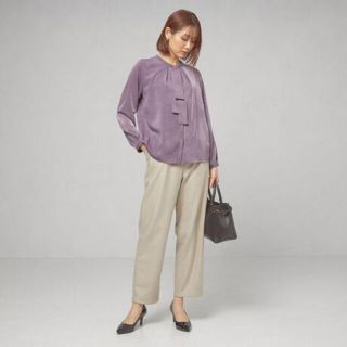 ユナイテッドアローズ(UNITED ARROWS)の【closet story】起毛サテン　タイブラウス(シャツ/ブラウス(長袖/七分))